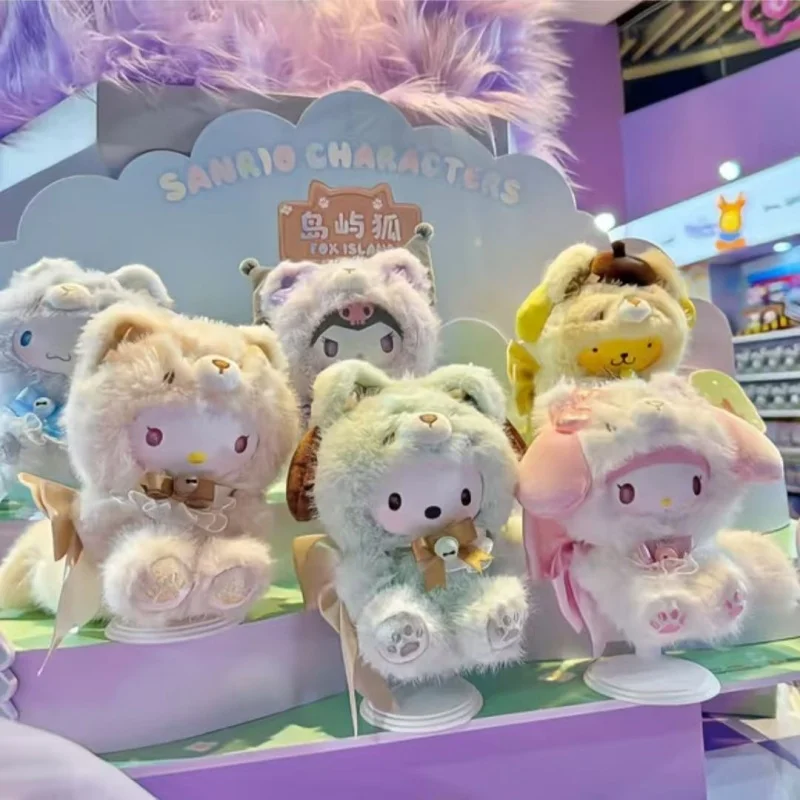 

Лидер продаж, оригинальное поступление, серия Fox Island, слепая коробка, милое виниловое лицо, кулон Kuromi, украшение, подарки на день рождения, Рождество