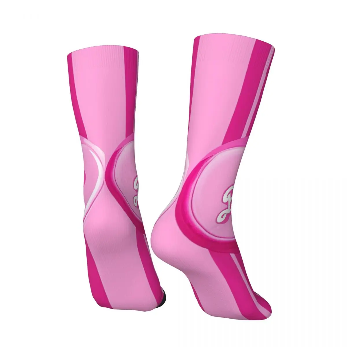 Medias con Logo de Barbie, calcetines para adultos y hombres, calcetines Harajuku medianos suaves, calcetines de diseño antibacteriano para ciclismo de otoño, Idea de regalo