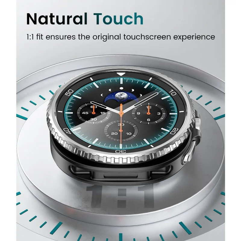 Capa de moldura de metal para samsung galaxy watch 8 clássico 46mm smartwatch pára-choques anel caso decorar galaxy watch8 acessórios clássicos