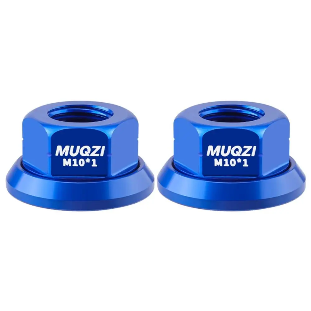 2 Stück M9/M10/M10*3/8 Fahrradnabenmutter aus Aluminiumlegierung, Rostschutz-Hinterachsschraube, Hochfeste Anodisierte Fahrradzubehörteile – Detail 3