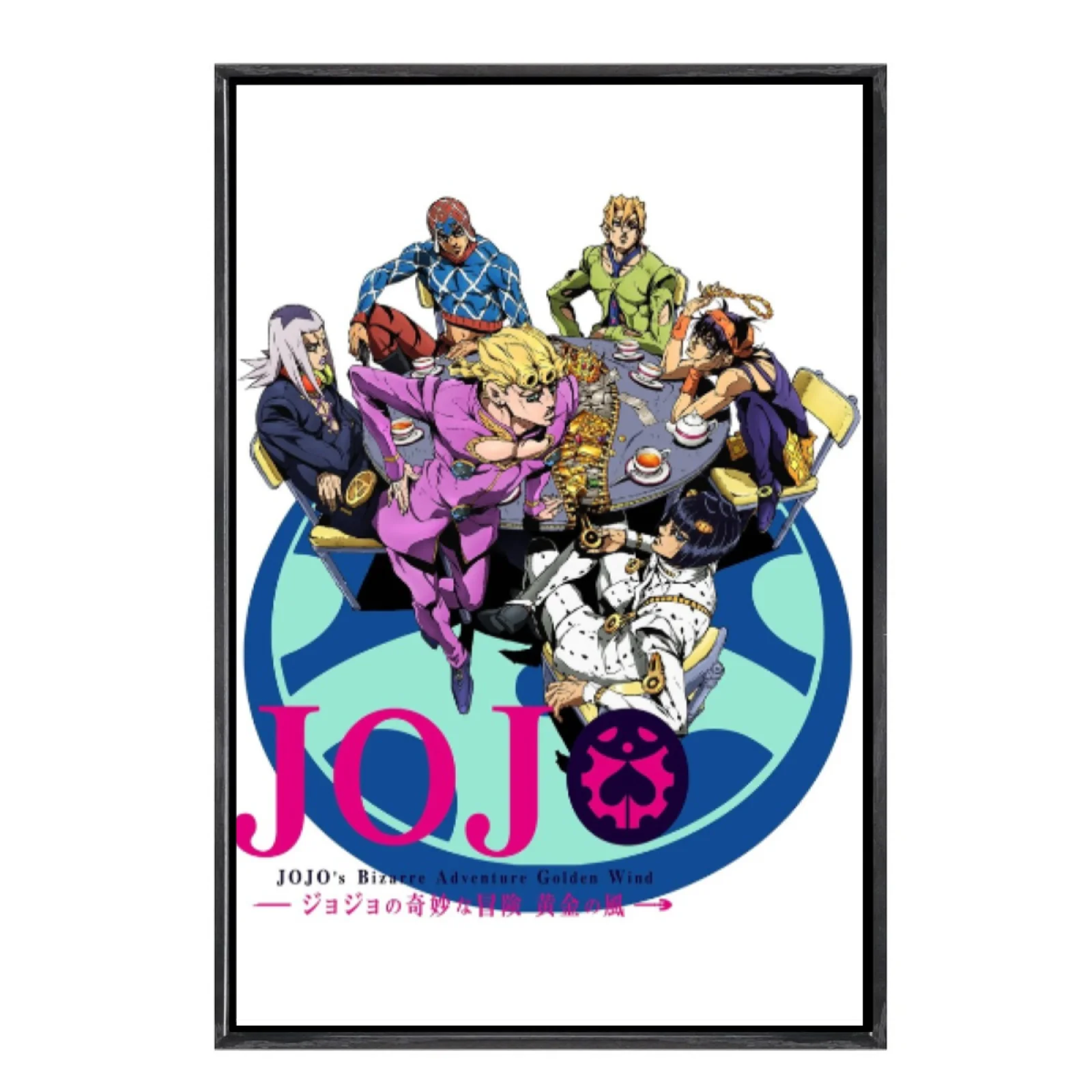 

Japanese Manga Jojo's Bizarre Adventure Multi-Size Canvas Poster Double Framed Wall Art Home Decor Home Decor