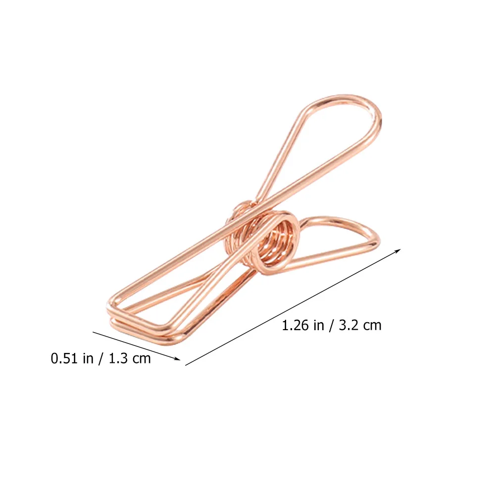 

30Pcs Bag Sealing Clips Metal Clamps Strong Heavy Duty Food Storage Chip Snack Clips Versatile Kitchen Pouch Sealers