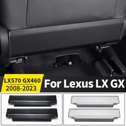 Stainless Steel Seat Defense Plate for Lexus LX570 GX460 GX400 2008-2023 2021 2020 Interior Decoration upgraded Accessories