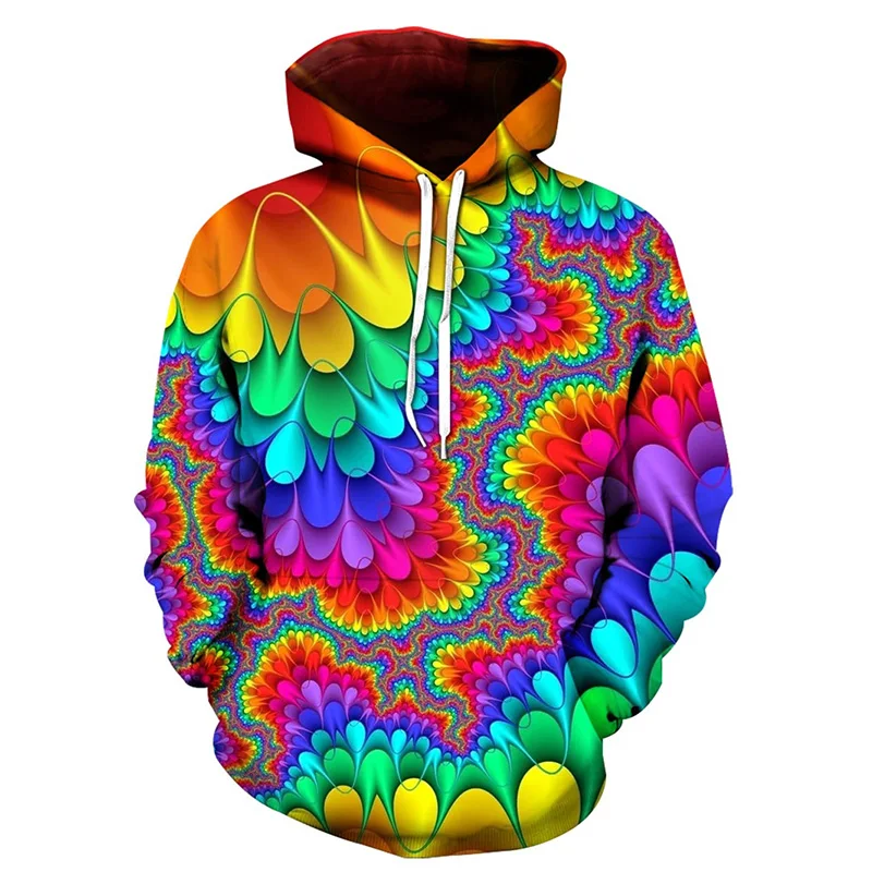 Autumn Colorful Smudging 3D Print Hoodies Men Women Fashion Casual Sweatshirts Oversized Hoodie Pullovers Tracksuit Clothing