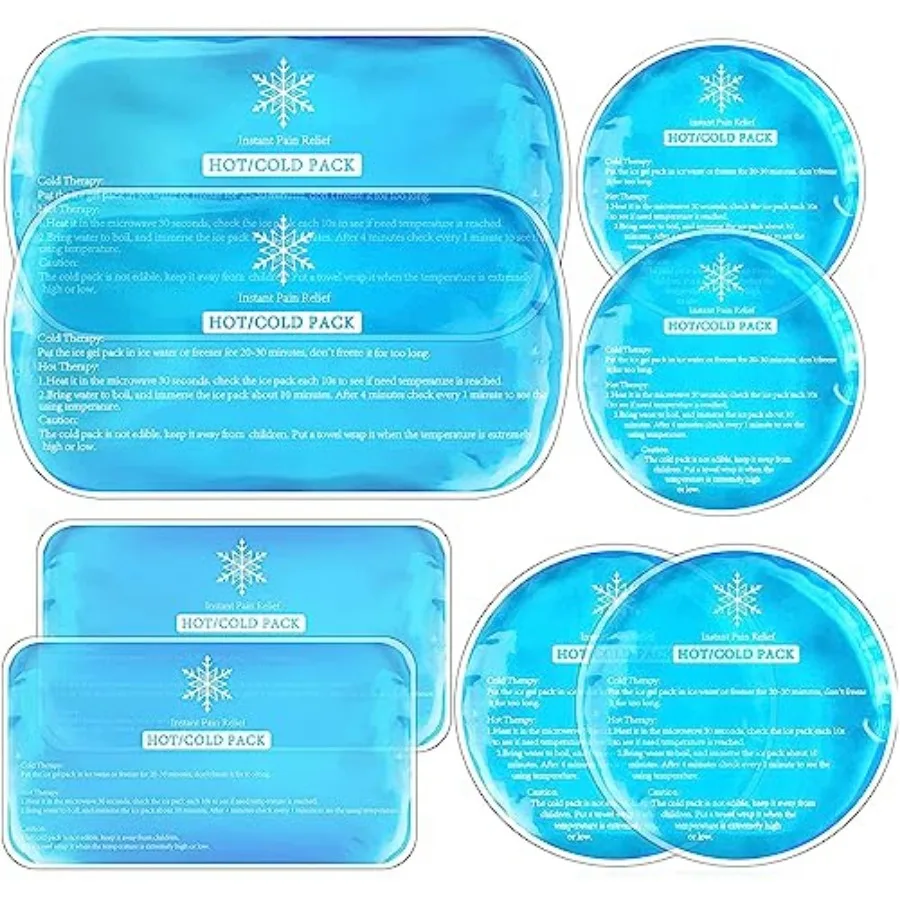 Reusable Ice Packs for Injuries 8 Pack
