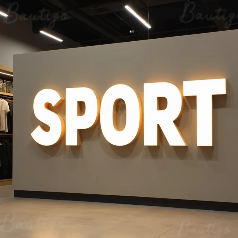 Custom Personalized 3D LED Illuminated Sign Metal Letters For Business Storefront Outdoor Waterproof Signage