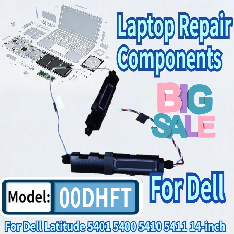 

For Dell Latitude 5401 5400 5410 5411 14-inch Laptops L+R Speaker Loudspeaker Set 00DHFT 0DHFT PK23000YJ00
