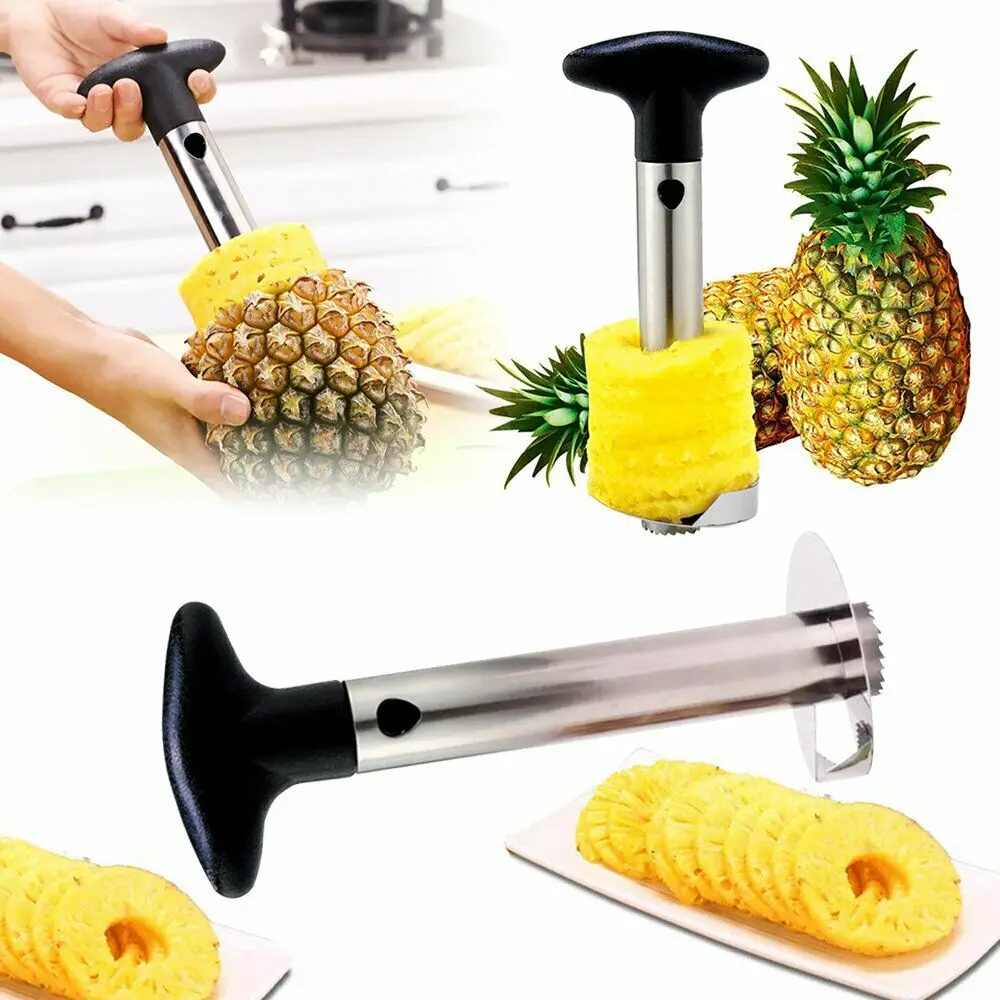 

Fruit Pineapple Peeler Pineapple Slicers Fruit Cutter Corer Slicer Stainless Steel Easy To Use Accessory Kitchen Household Tool