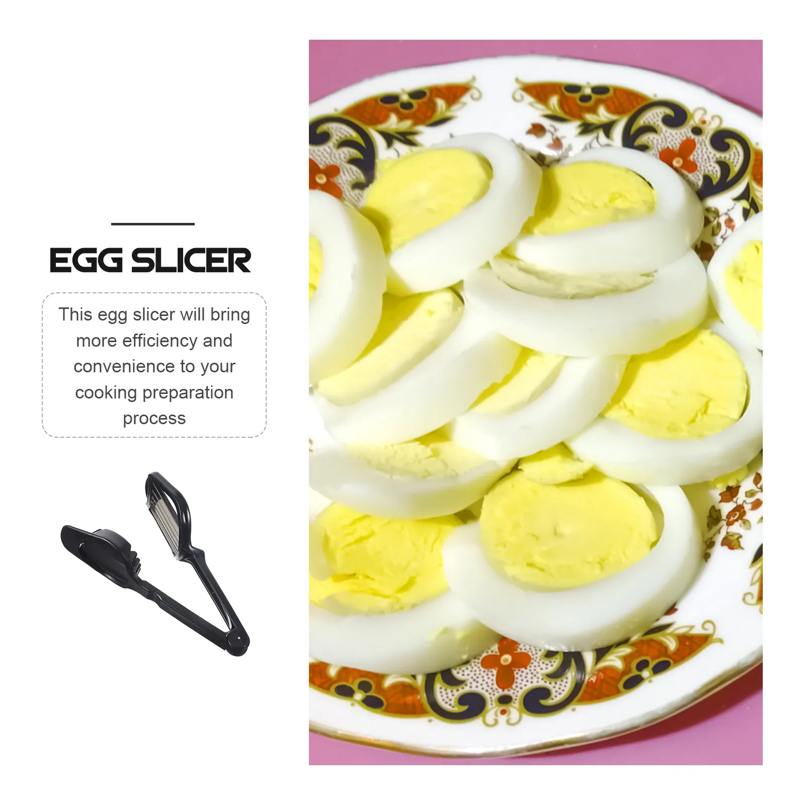 Stainless Steel Egg Slicer Multifunctional Food Cutter for Boiled Eggs Strawberries Mushrooms and Bananas - view 6