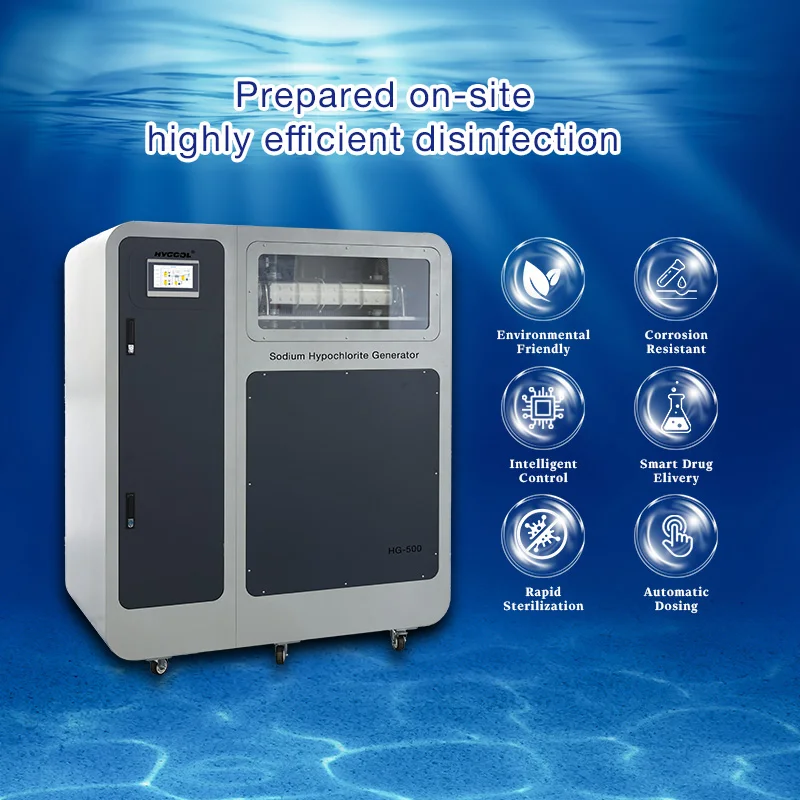 HG-50 Swimming Pool Water Treatment Equipment On-site Sodium Hypochlorite Generator Swimming Pool Disinfection 1 Year