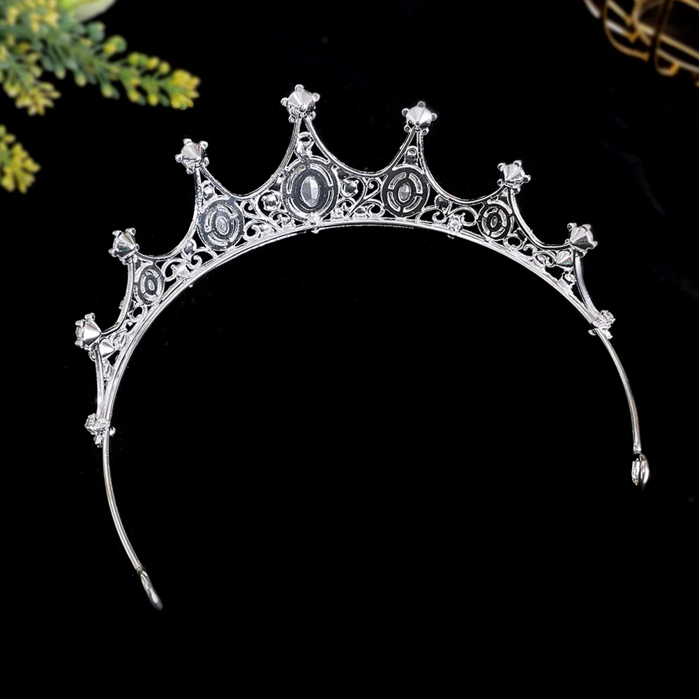 

Wedding Tiara Bride Crown Metal Rhinestone Bridal Headpiece Elegant Hair Accessory Tiaras for Women Rhinestone Tiaras