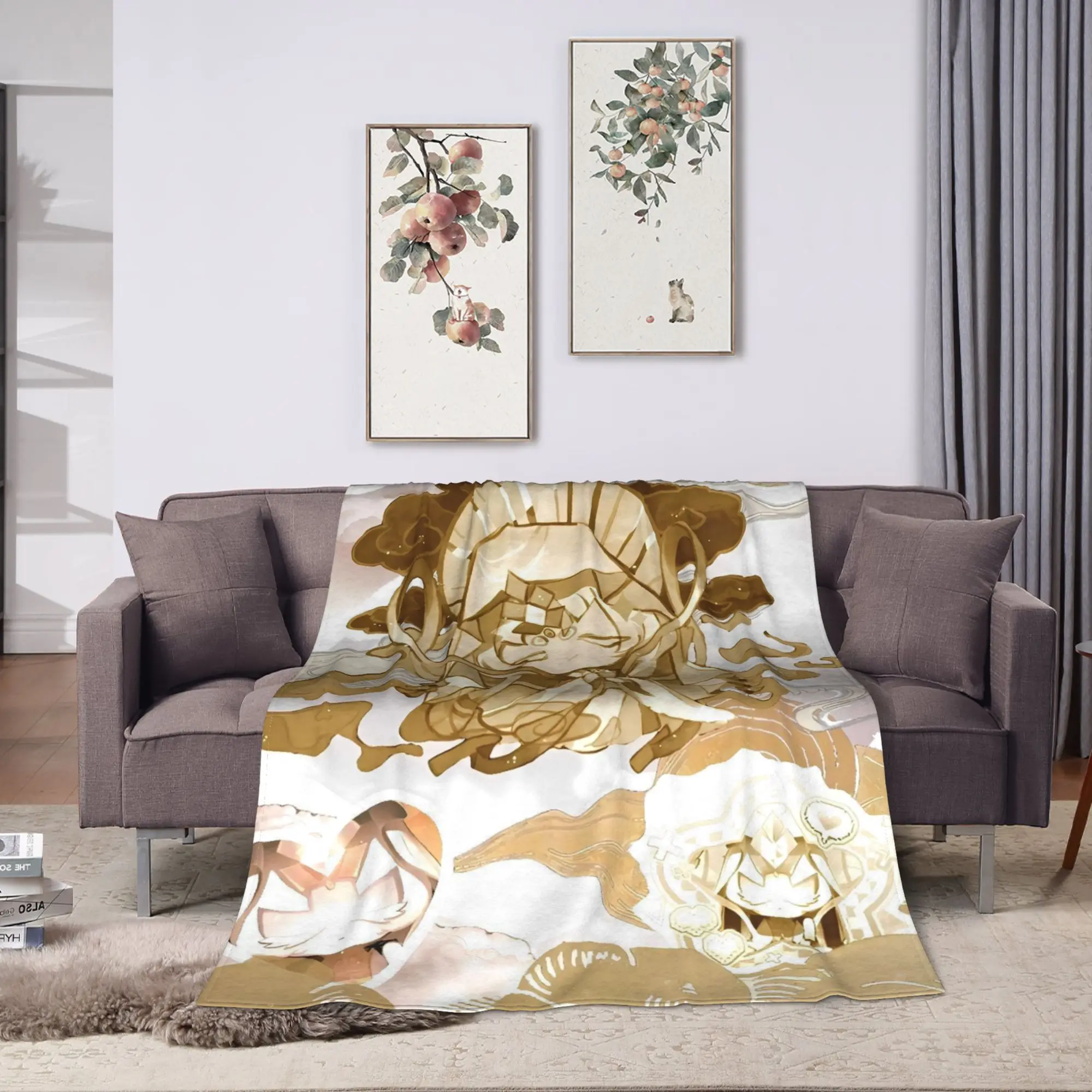 Cookie Run Kingdom Game  Blanket  Travel Flannel Throw Blanket For Home Decor Soft Design Quality Bedspread Gift
