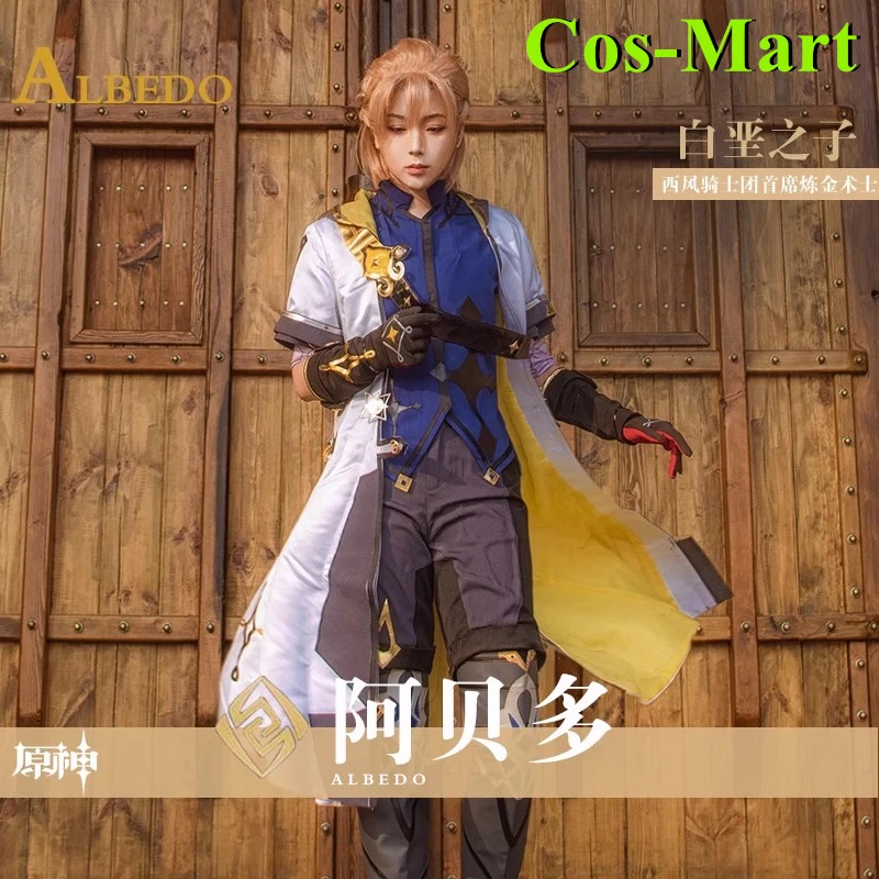 Cos-Mart Game Genshin Impact Albedo Cosplay Costume High Quality