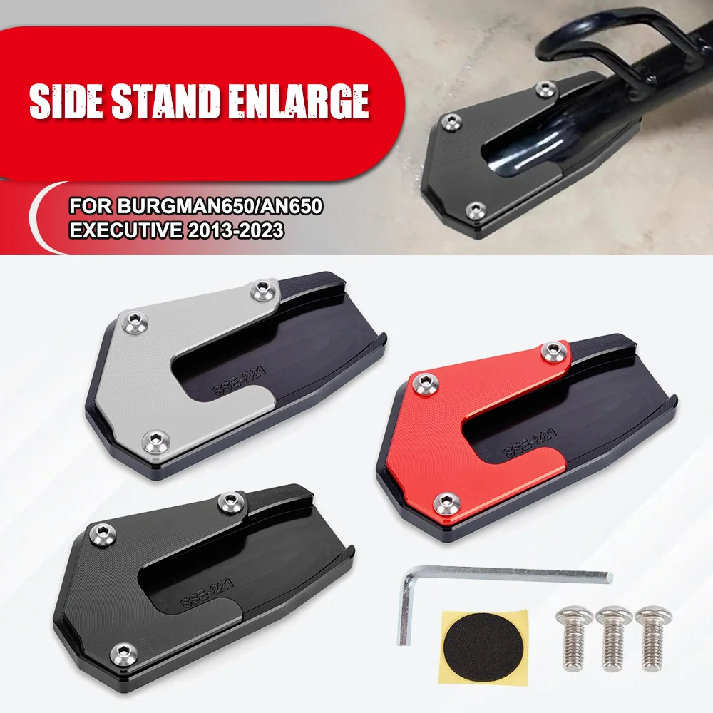 Scooter Side Stand Enlarger Plate For SUZUKI Burgman650/AN650 Executive 2013-2022 2023 Kickstand Extension Motorcycle Accessorie
