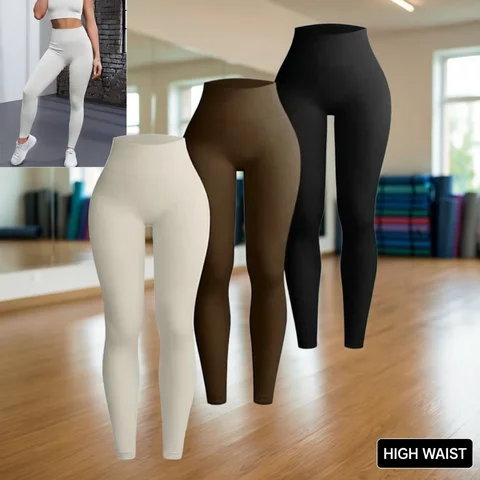 Thread Knited Leggings Women Seamless Slim Tights Gym Trainning Running High Waist Hip Liftting High Elastic Yoga Fitness Pants