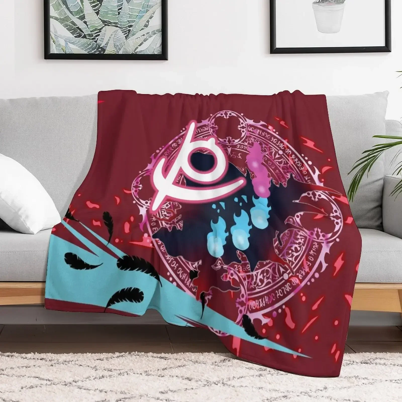 

FFXIV Reaper Job Mat Throw Blanket manga For Decorative Sofa Luxury Throw Blankets Decorative Sofas Giant Sofa Blankets