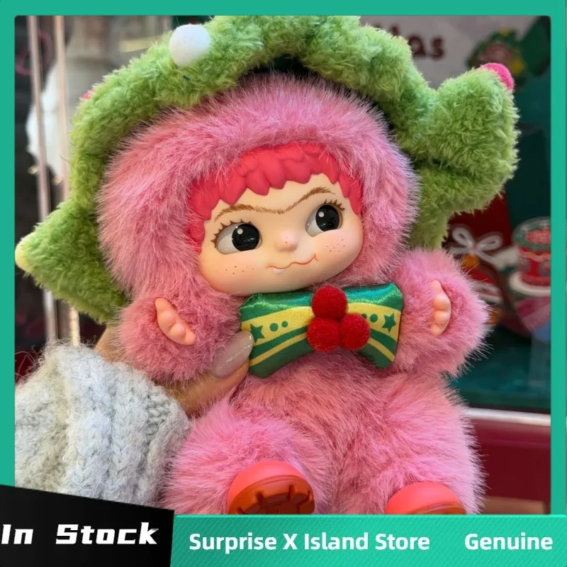 

Genuine Here Wakuku Santa A Cute In Pink Serise Plush Hanging Card Trendy Doll Cute Collection Bag Decor Pendant Kids Xmas Gift