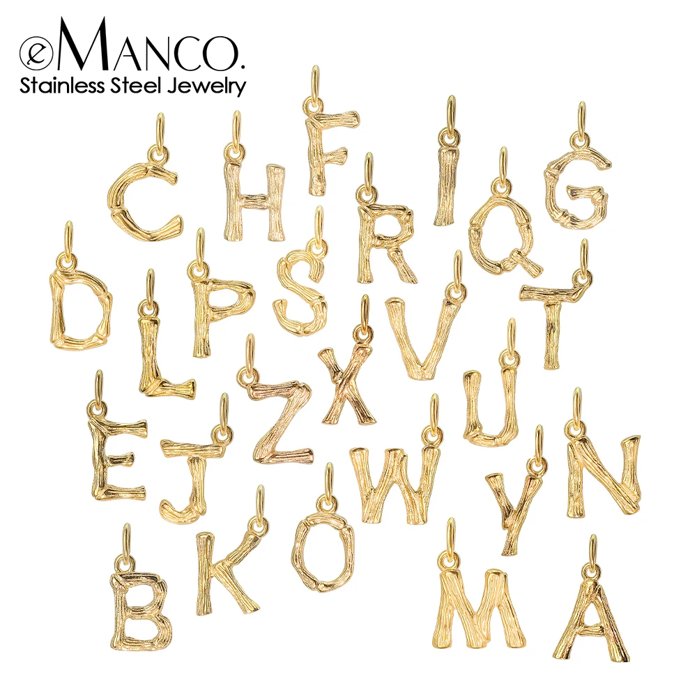 Breloque Initiale EManco – Pendentif Attrayant 26 Lettres pour Femme – Fabrication de Colliers et Bracelets DIY – Breloques A-Z pour Bijoux