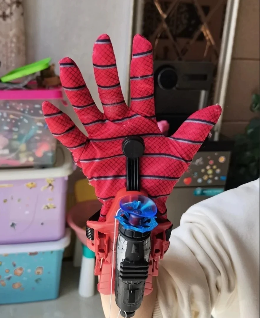 Hot Ml Legends Spider Man Web Shooting Toys Spider Man Wrist Launcher Role-Playing Peter Parker Accessories Props Gloves Gifts