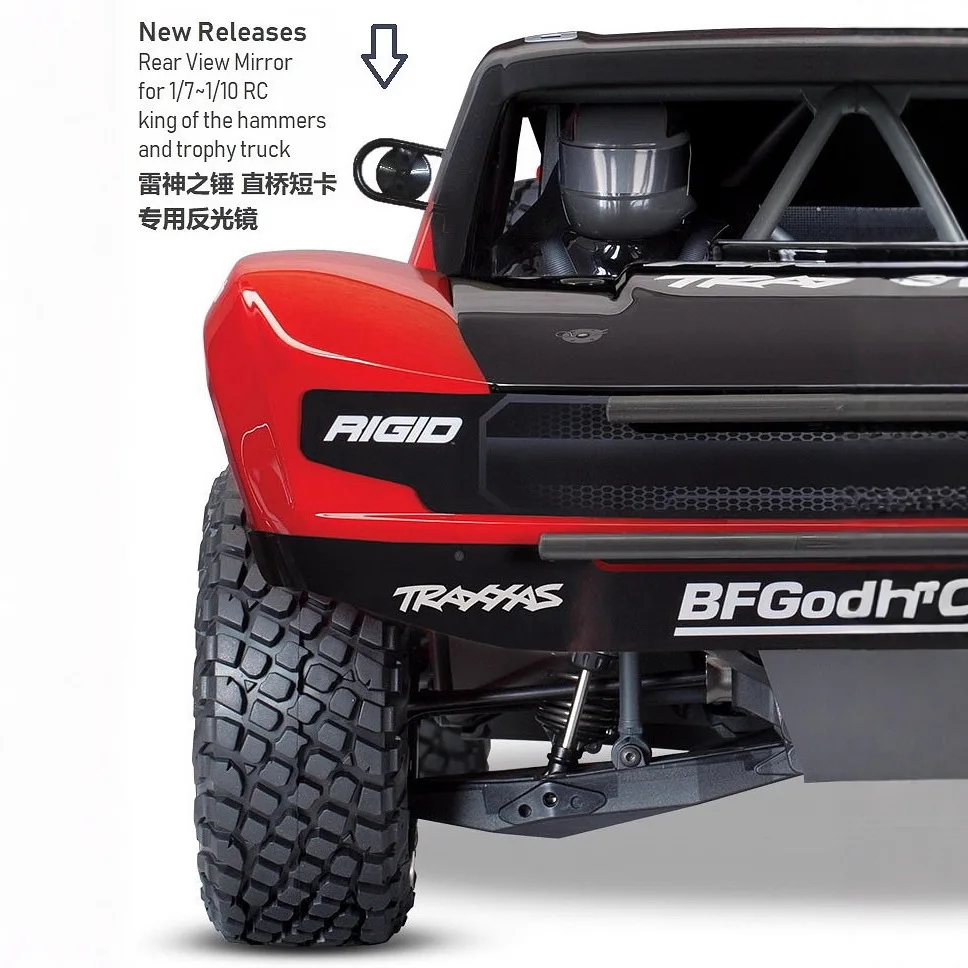 Traxxas UDR Axial 90048 Direct-Fit-Rückspiegel – Upgrade ohne Modifikation für Baja Short Course Truck