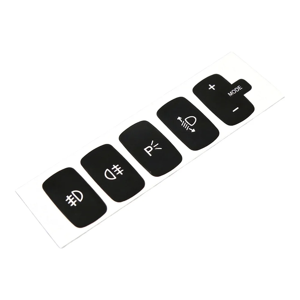 Button Repair Button Repair Decal Vinyl Button Overlay Firm Attachment High Grade Vinyl Material Reflective White Writing