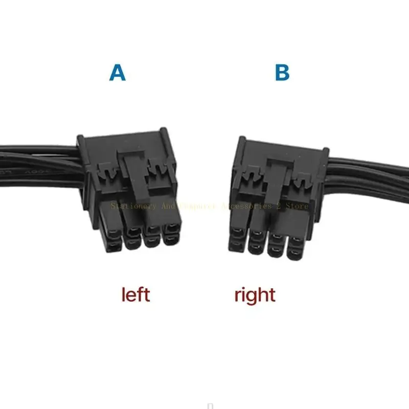 Graphics Card Elbow Cable PCIE 8pin Cable, Graphics Card Connection Left And Right Bends Chassis Cable