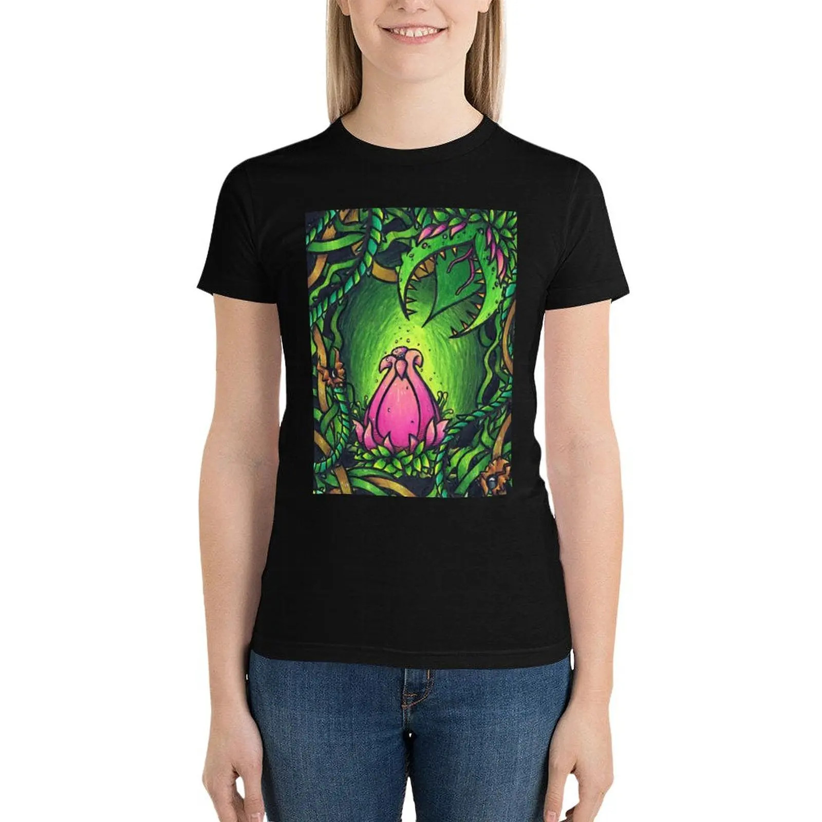 Terraria- Plantera T-Shirt summer top graphics spring clothes Women 2024