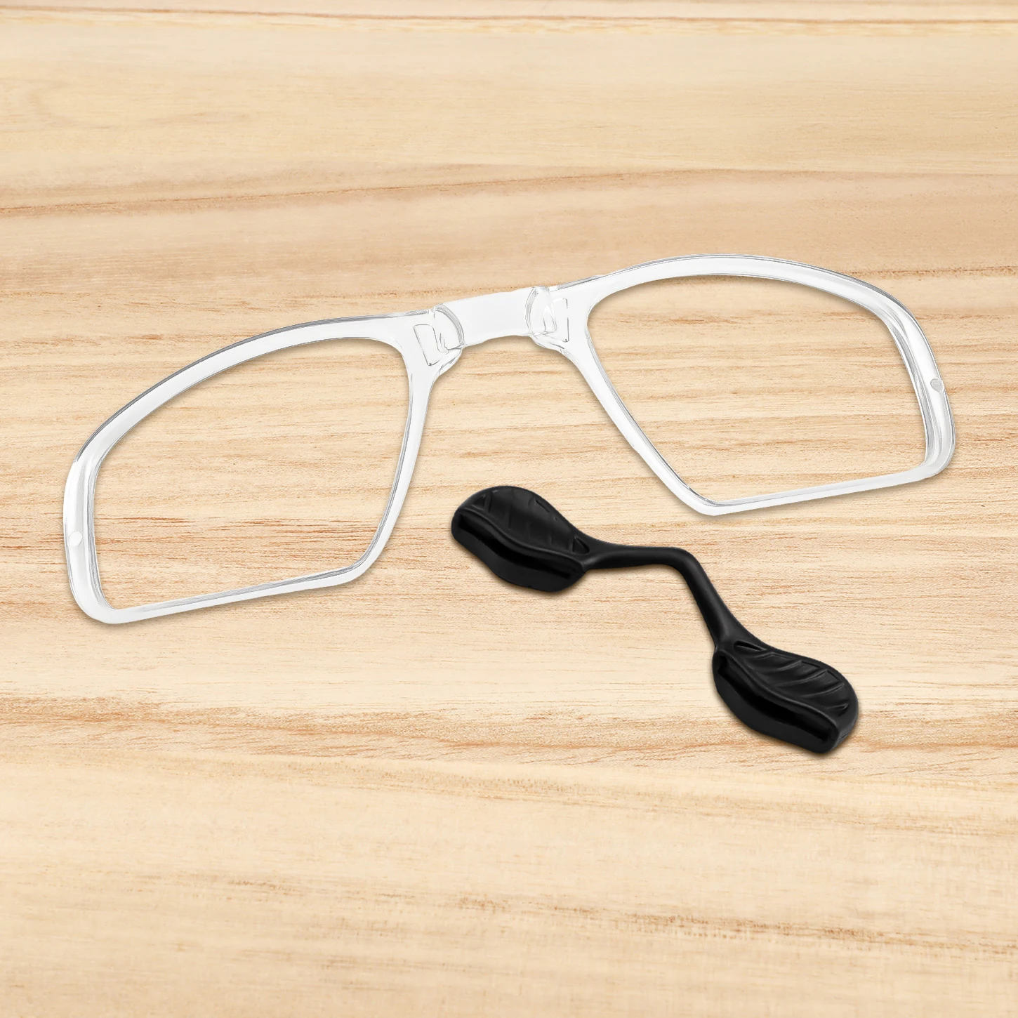 Insert Clip-On Lens Carrier + Large Size Nose Pad for Oakley RadarLock OO9181 OO9183 OO9196 OO9170 OO9206 OO9207 OO9209