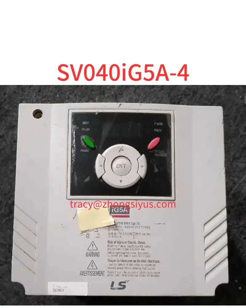 

Used frequency converter 4KW 380V, SV040iG5A-4, function package