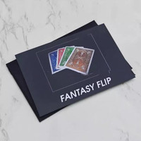Fantasy Flip Autumn Tints Gimmicks Poker Magic Tricks Illusions Four Cards Change Color Magicians Street Close up Magic Props