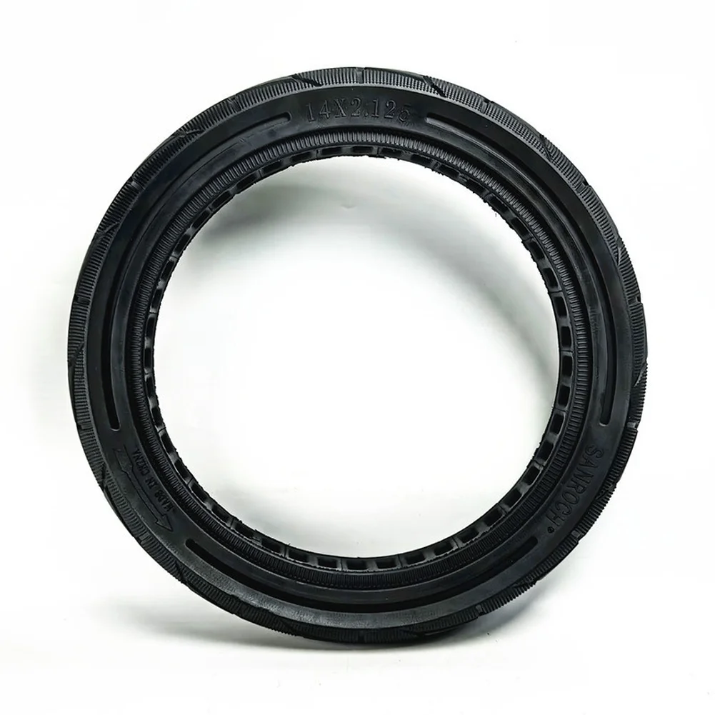 14 بوصة E-الدراجة الإطارات الصلبة 14x2.125 المطاط امتصاص الصدمات واقية من الانفجار على الطرق الوعرة الإطارات إطار دراجة كهربائية استبدال أجزاء