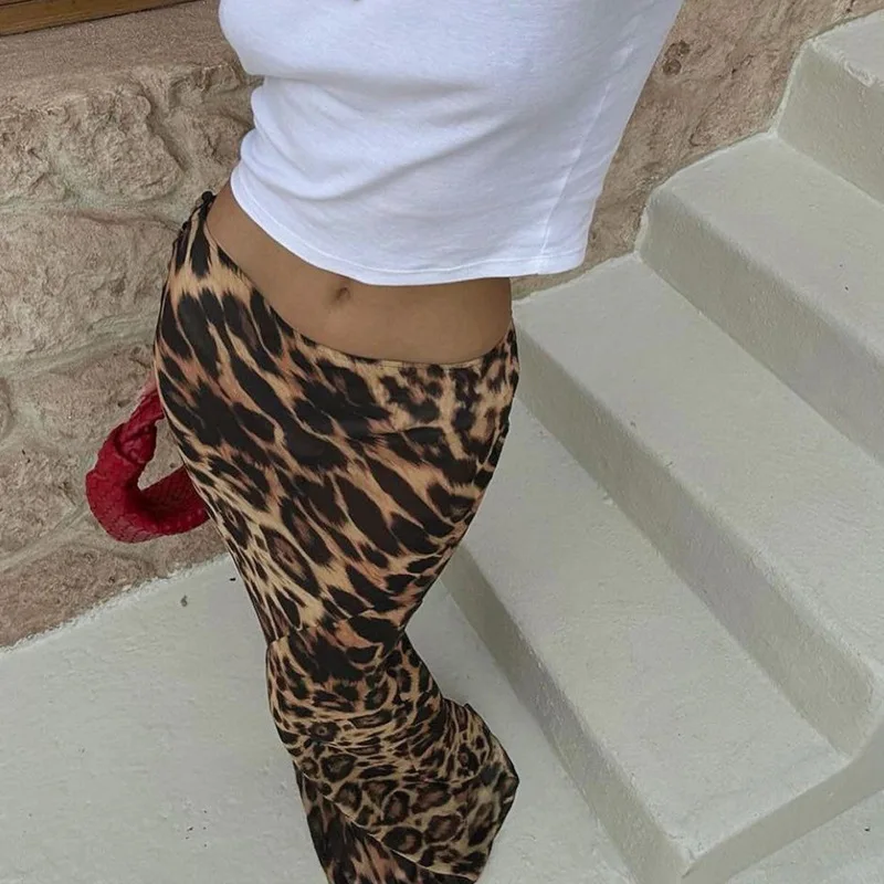 Sexy Elegant Skirt Leopard Printed Maxi Women Skirts 2025 Lady Y2K Clothes Office Club Party Casual Streetwear Wholesale