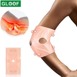 1Pcs Silicone Gel Magnetotherapy Elbow Compression Brace Support Sleeve for Golf Elbow,Joint Pain Relief,Tendonitis,Tennis Elbow