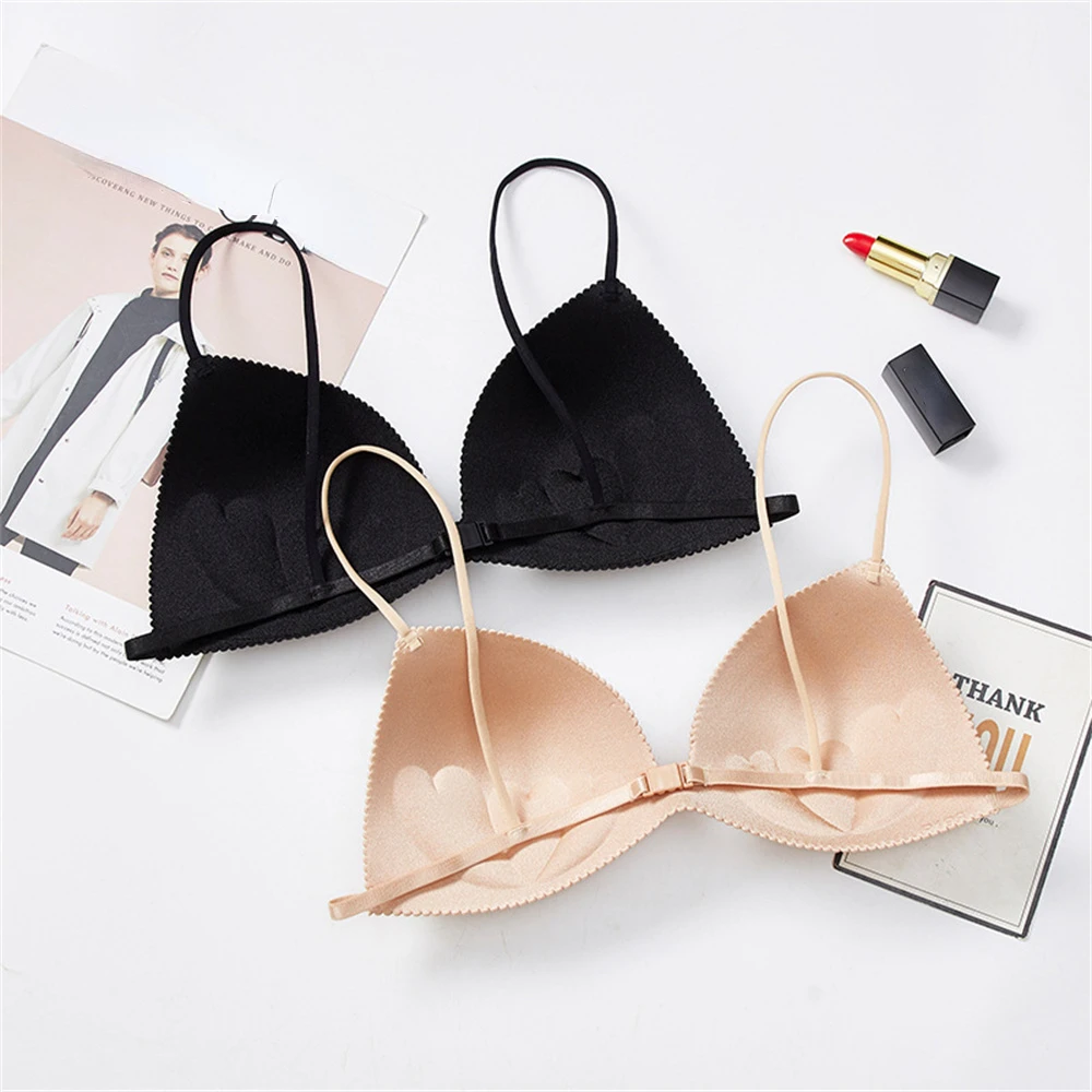 Thin Cup Sexy Seamless Push Up Bra Front Closure Underwear Female Brassiere Modis Lingerie Bras For Women Female Intimates