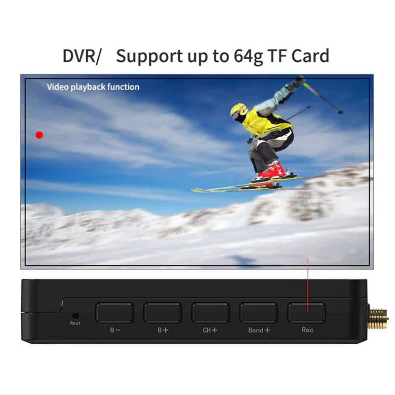 New 5 Inch FPV Monitor 5.8G 40CH Diversity Receiver with DVR 4000mAh FPV Drone Monitor for RC Drone Radio Controller