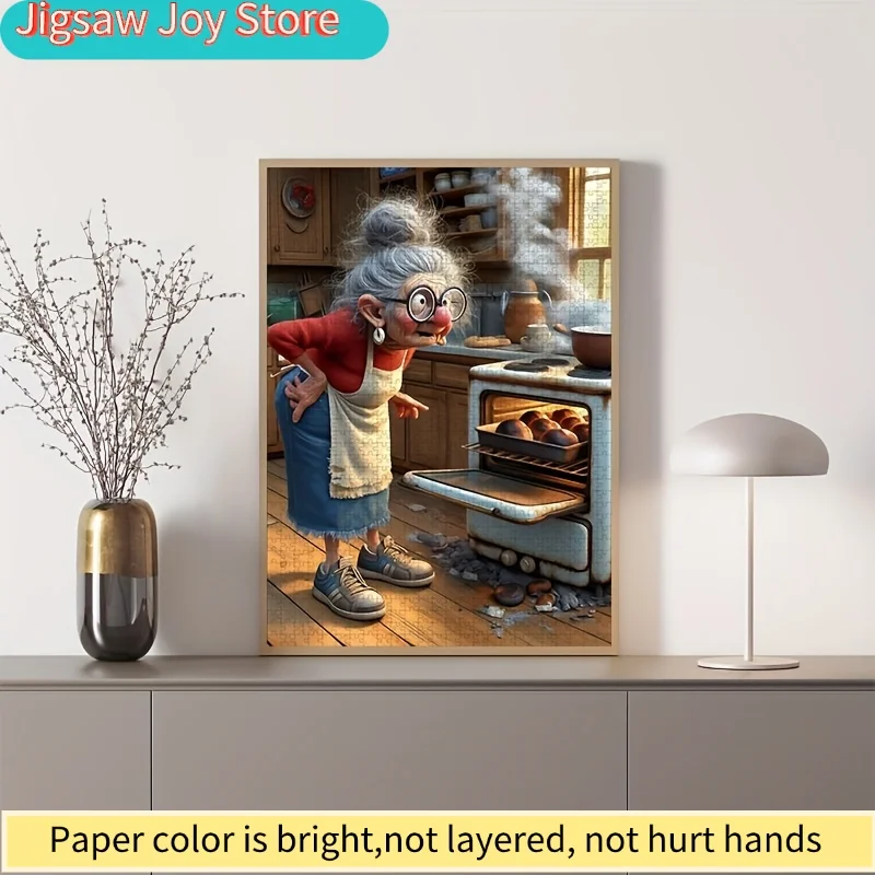 

Набор из 1000 деталей: игра-головоломка «Счастливая бабушка-повар» — устойчивая к царапинам и высококачественная головоломка для взрослых, семейная интерактивная игра