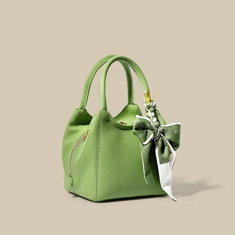 

High End Women Classic Leather Bag Luxury Elegant Vintage Casual Crossbody Messenger Tote Bag