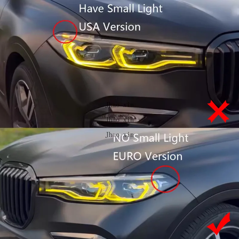Daytime Running Light Angel Eye Ballast Module For BMW X7 G07 19-2022 EU Car Headlights DRL CHIP Lemon Yellow Ice Blue Red Light