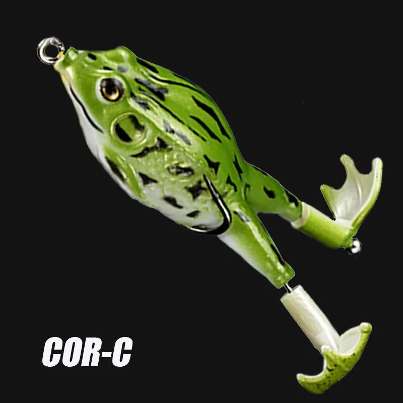 1pcTop Wasser Bass Angeln Lockt Weichen Frosch Doppel Propeller Beine Süßwasser Köder für Bass Snakehead Hecht