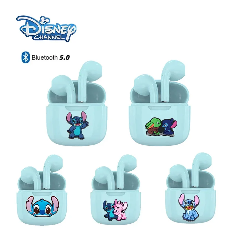 Bluetooth-наушники Disney Stitch 5,0, беспроводные наушники-вкладыши, стереонаушники, интеллектуальные наушники hands-free