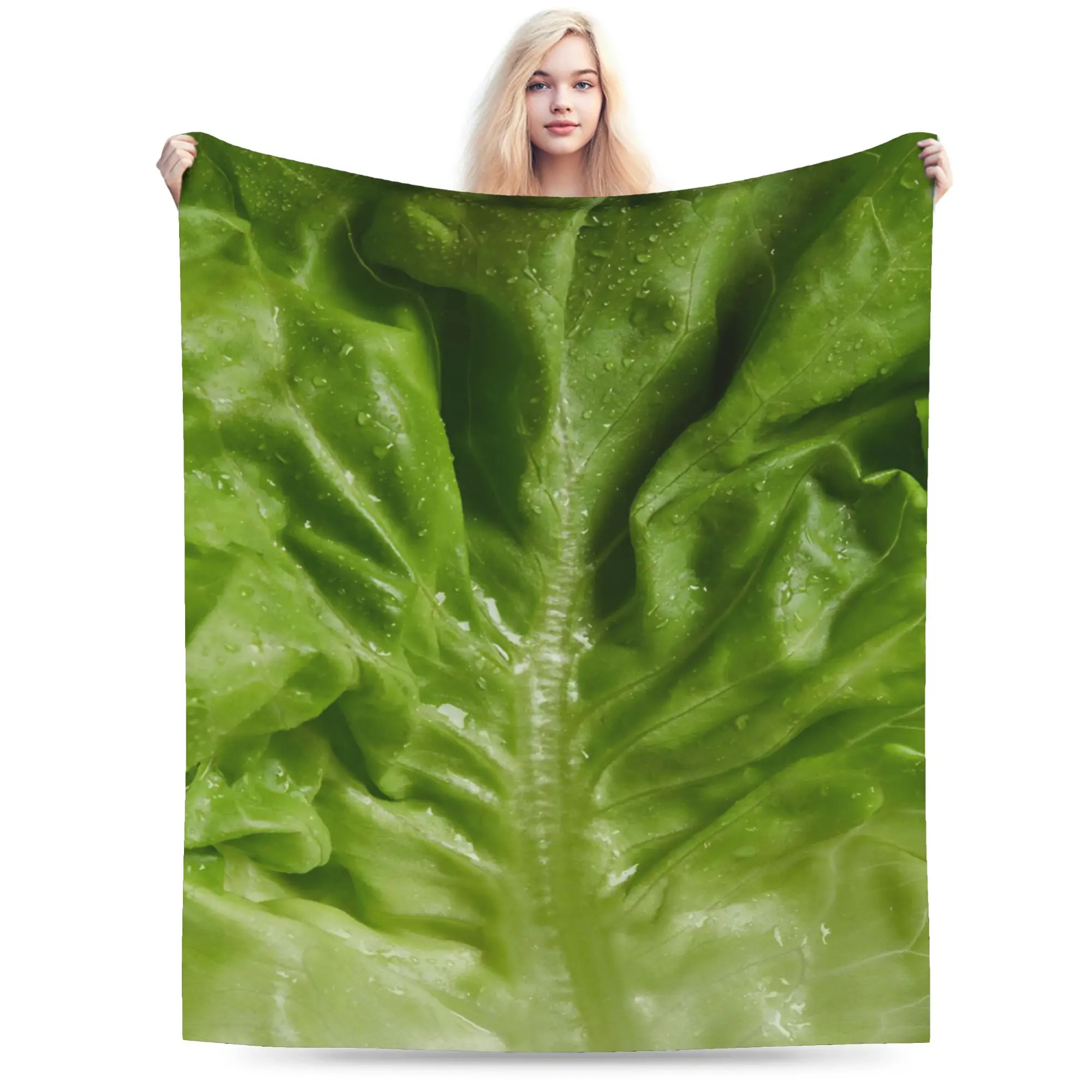 Cabbage  Blanket Velvet  Comfortable Super Soft Throw Blanket for Bedding Bedding Throws