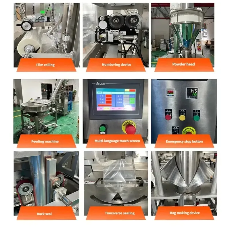 2026Professional Vertical Powder Packaging Machine for Milk Powder and Coffee with Nitrogen Filling Function Automatic Packing