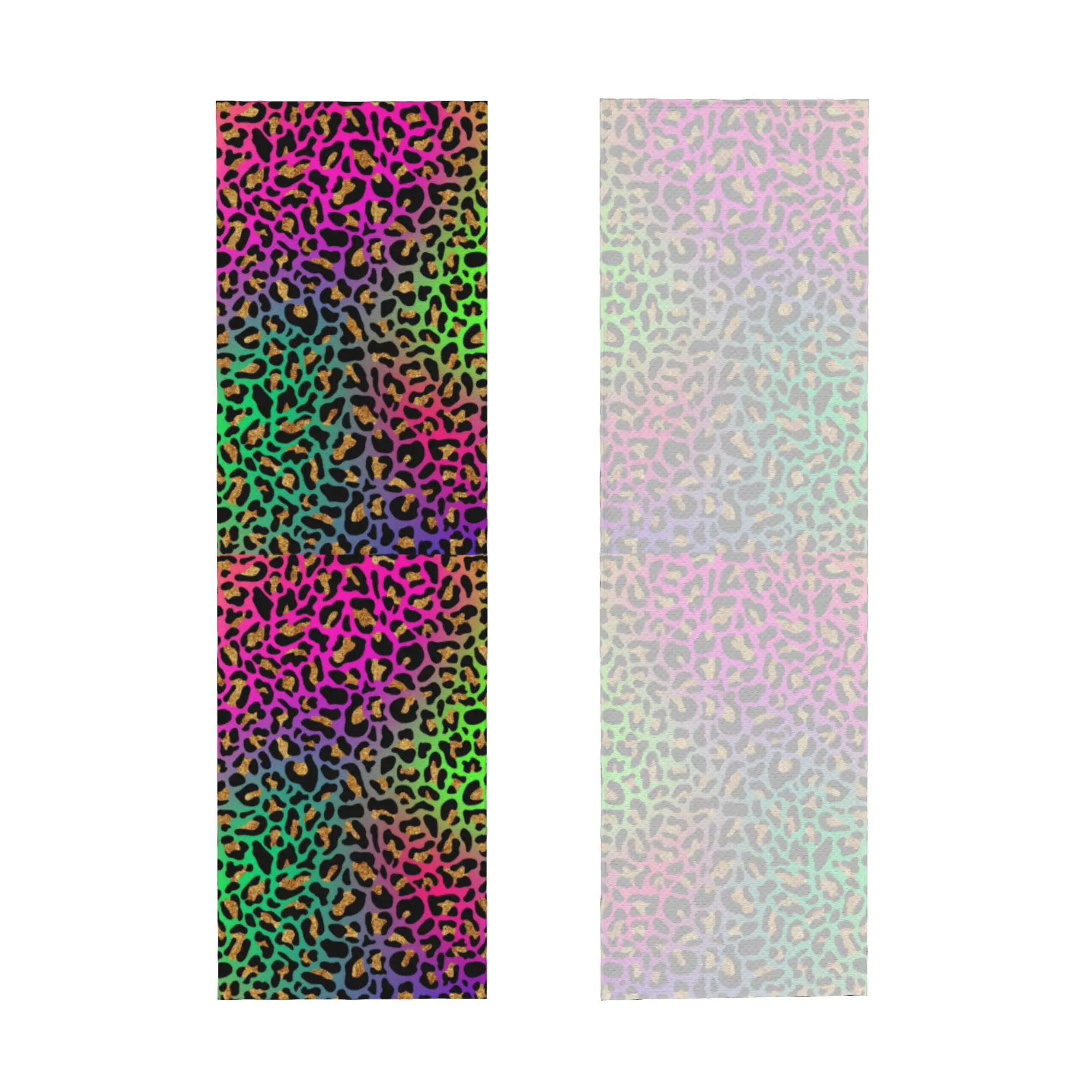 Neon Rainbow Leopard Animal Print Towel Quick Dry  Super Soft  Running Towels