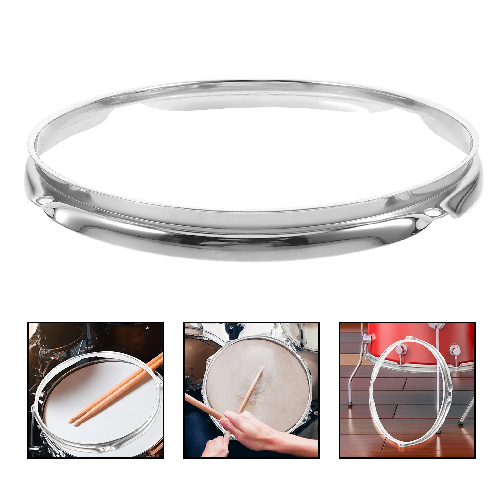 

Electroplating Pressure Ring Drum Kit Accessories Hardware Flange Hoop Metal Pressing Accessory Replacement and Parts