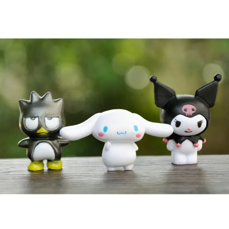 Figurka Sanrio Cinnamoroll Kuromi melodia Hello Kitty Mini zabawki lalki ozdoba dla dzieci prezenty urodzinowe narzędzie do dekoracji ciast