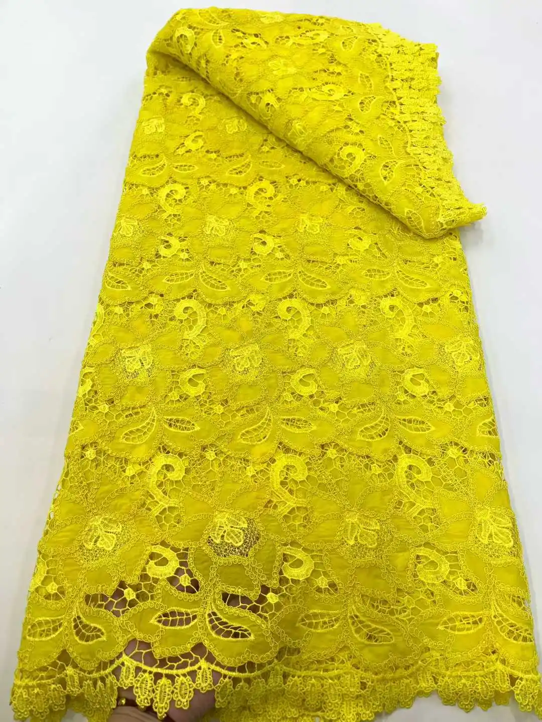 

2025 High-Quality African Net Lace Fabric 5 Yards Nigerian French Mesh Lace For Luxury Wedding Party Dresses Sewing