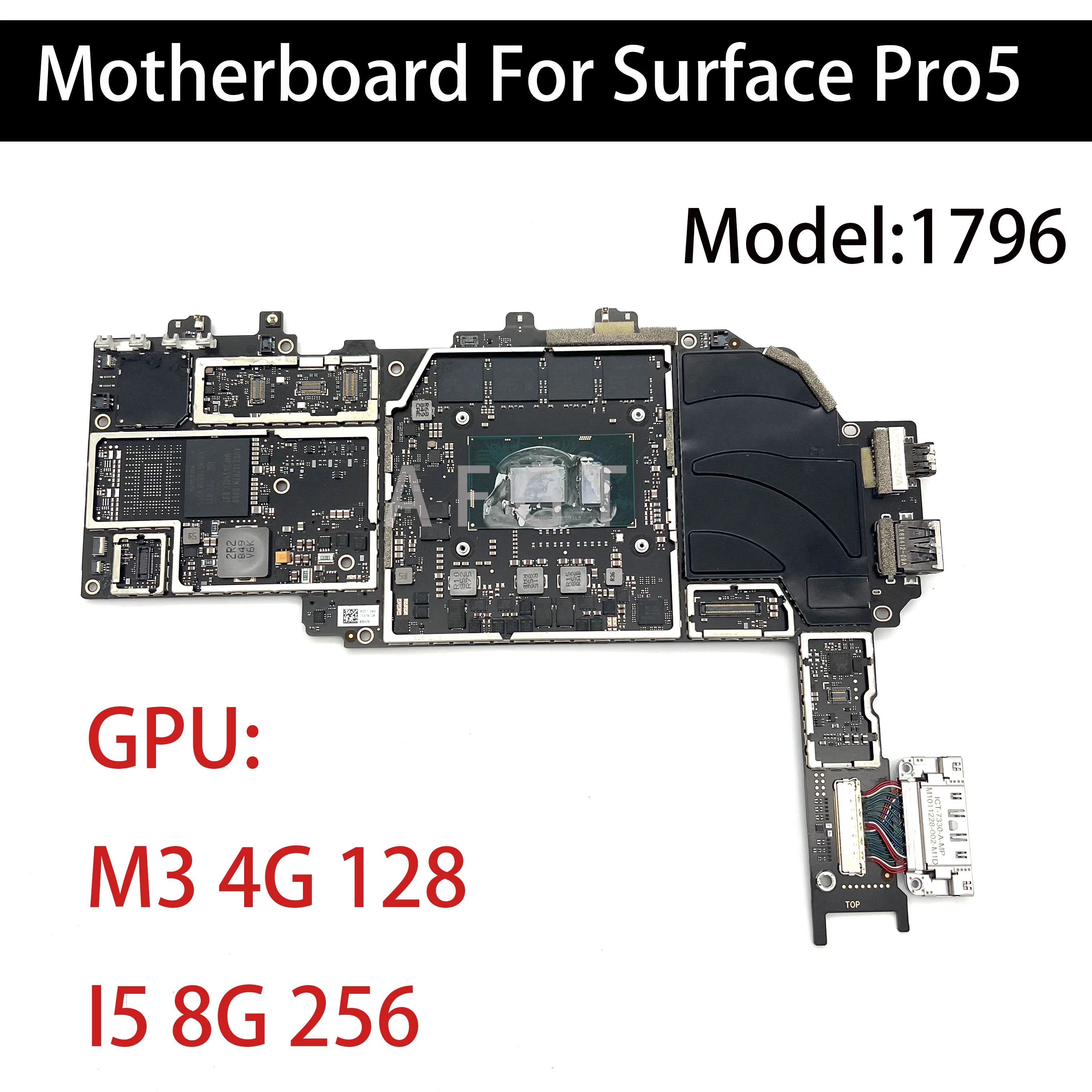 

Оригинальная материнская плата для Microsoft Surface Pro5 1796 GPU M3 4G 128 I5 8G 256, хорошо протестированная Замена материнской платы