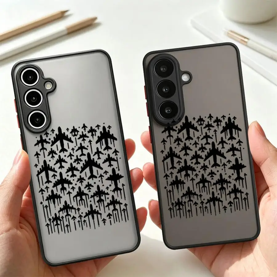 Plane Cluster Case for Samsung Galaxy A14 A23 A56 A55 A73 A33 A34 A36 A52S A72 A16 A15 Phone Cover A53 A17 A52 A54 A35