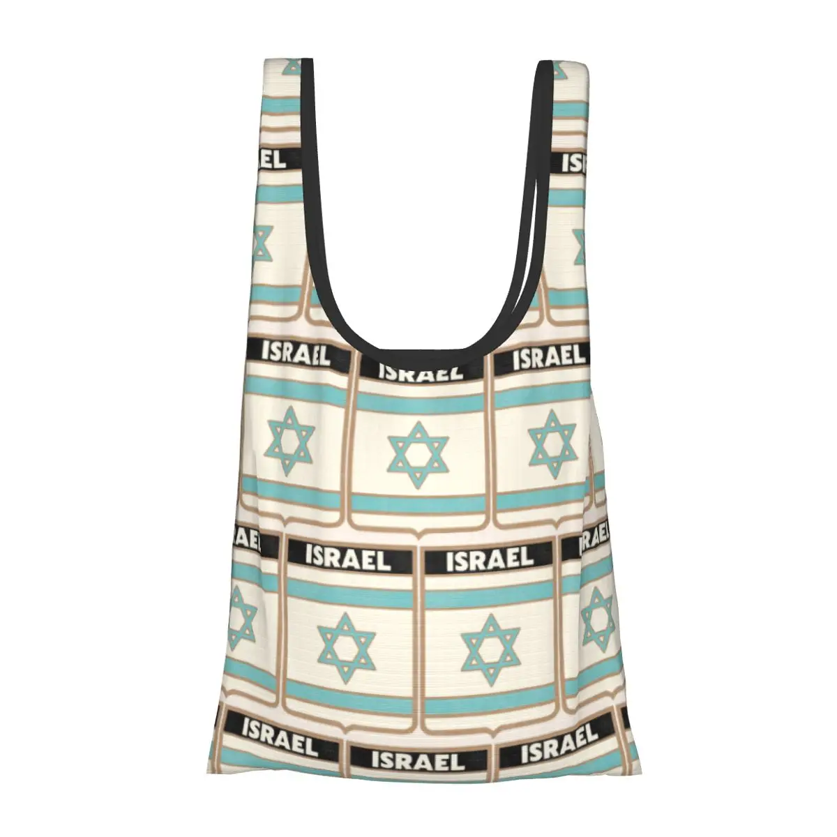 

Israel Vintage Crest Travel Souvenir Portable Tote Shopping Bags Reusable Shopper Bag Groceries Handbag Shoulder Bag