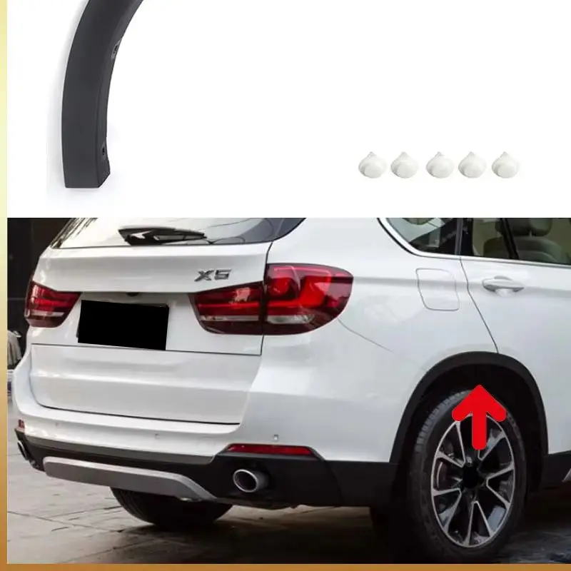 For BMW X5 F15 xDrive50i Security Plus Sport 2014 2015 2016 2017 2018 Rear Right Wheel Arch Fender Flare Molding Accessories